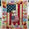 Snoopy America Summer Quilt  Quilt